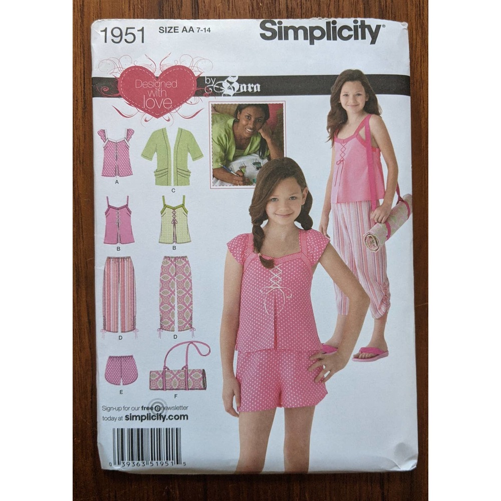 UNCUT Simplicity 1951 Pattern  Size 7-14 Girls'